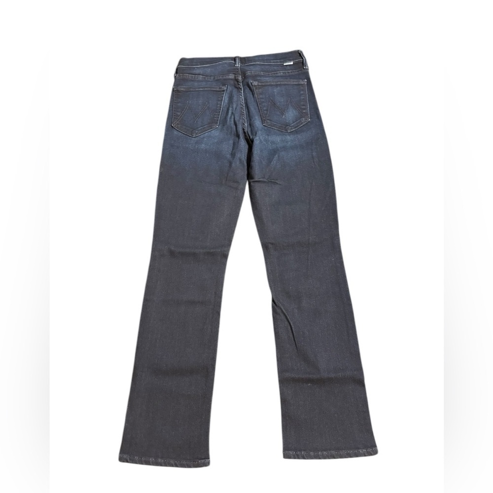 MOTHER THE MID RISE DAZZLER ANKLE Blue Straight Leg Denim with Subtle Worn Look - Picture 3 of 11
